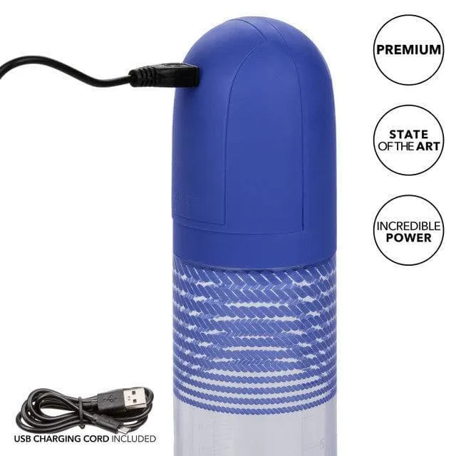 Admiral Rechargeable Rock Hard Automatic Penis Pump Kit Blue