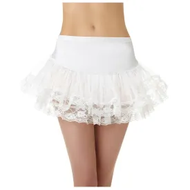 Adult White Lace Standard Petticoat