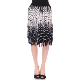 Alice Palmer Chic Black & White Knitted Skirt