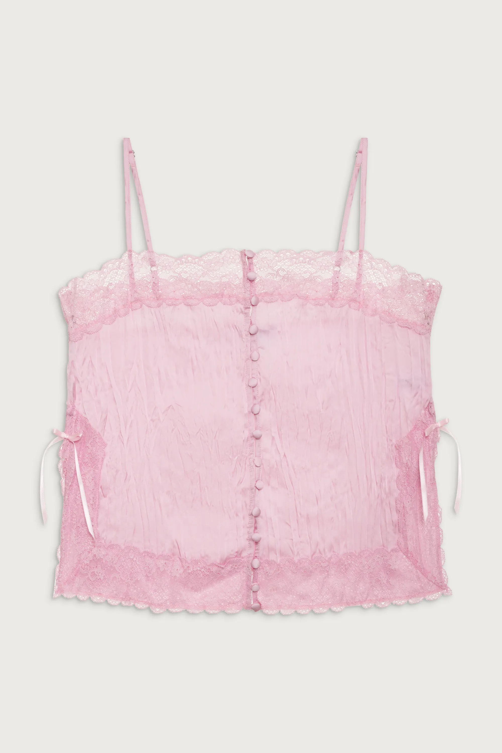 Besos Satin Camisole - French Rose