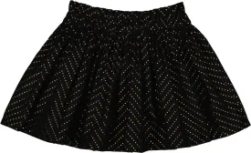 Black with Gold Dots Artemis Skirt