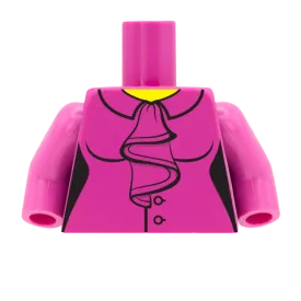 Blouse with Bow - Custom Design Minifigure Torso