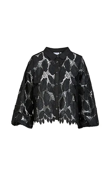 Coster Copenhagen Black Lace Blouse