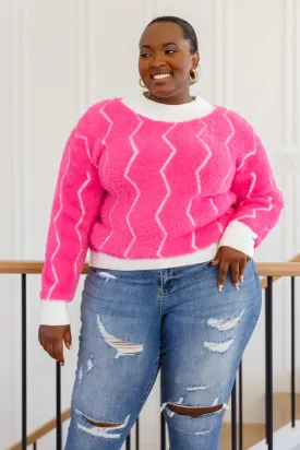 Curvy: Pop Culture Zig Zag Sweater