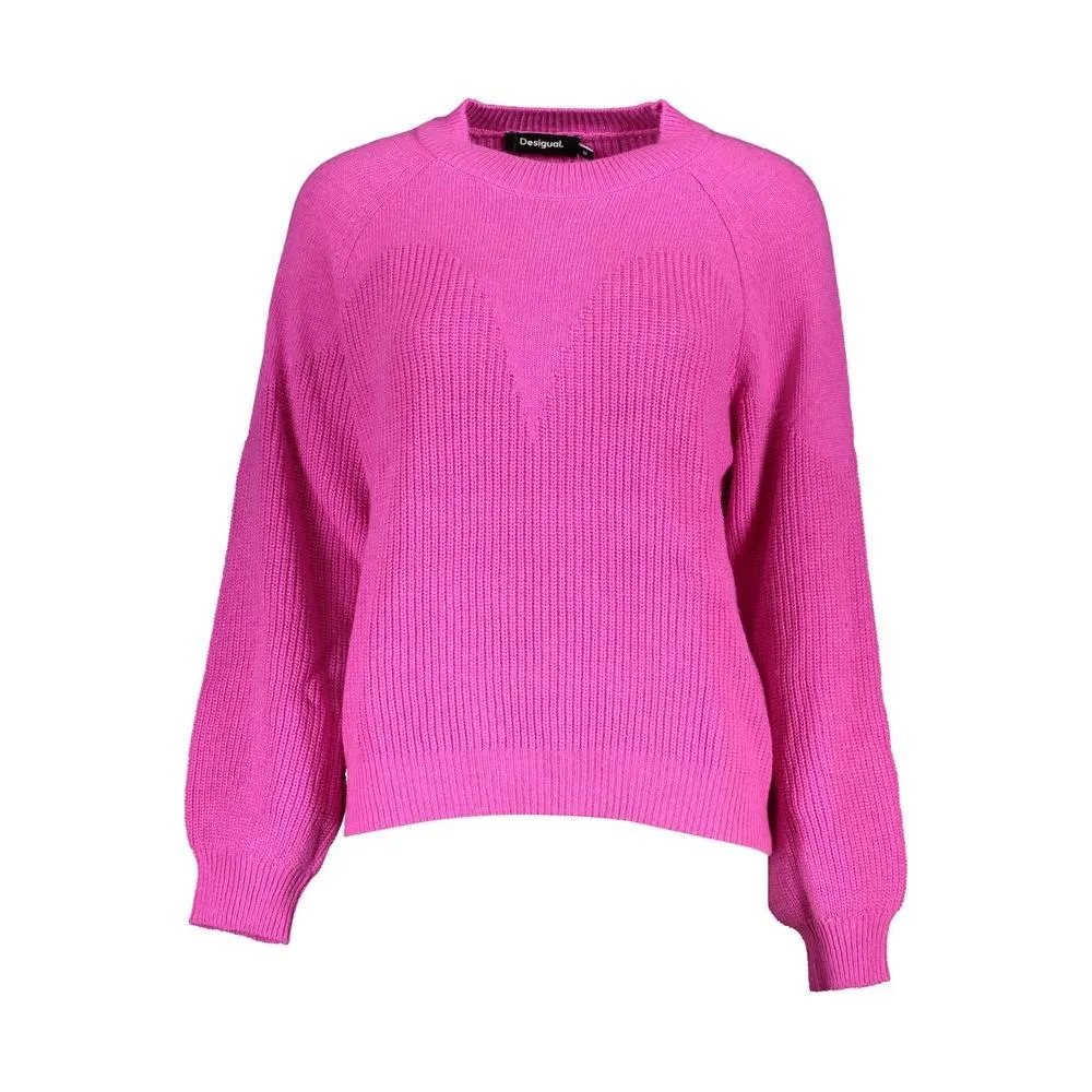 Desigual Chic Turtleneck Sweater with Contrast Detailing