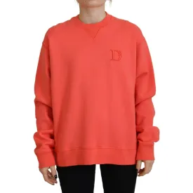 Dsquared² Pink Logo Embroidery Women Long Sleeve Sweater