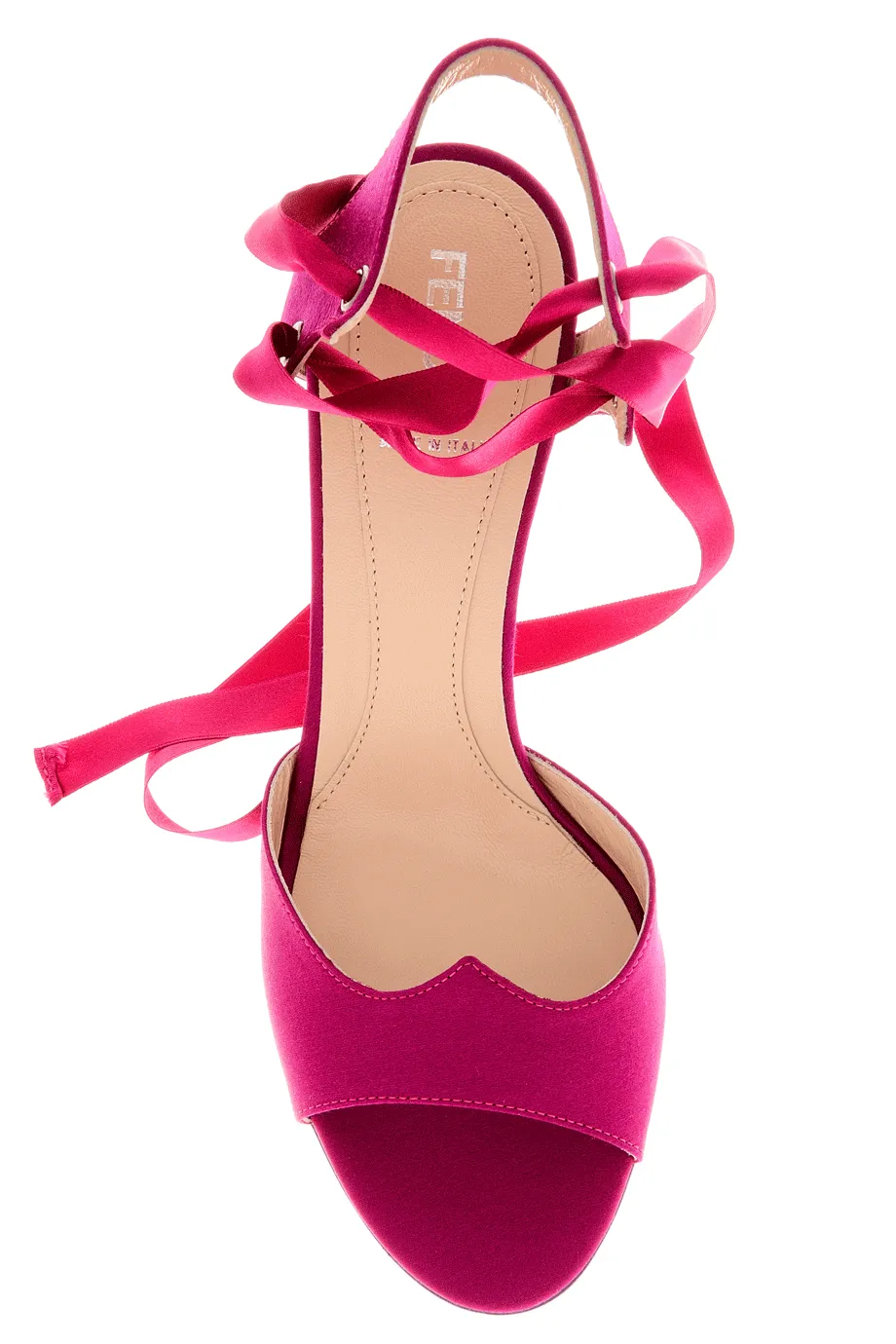 FENDI CIRCUS Purple Ribbon Sandals