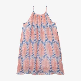 Girl pleated plumetis dress