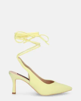 IOLE - scarpe con tacco a spillo in lycra giallo