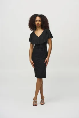 Joseph Ribkoff dress with chiffon ruffle