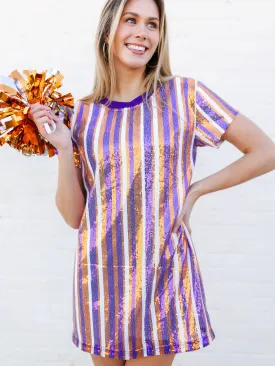 Julia Dress | Orange   Purple