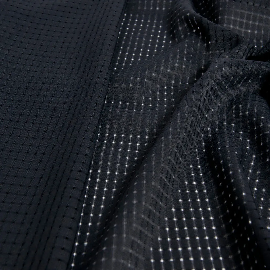 Navy Grid Micro-motif Fabric 1272