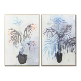 Painting DKD Home Decor Plant 83 x 4,5 x 123 cm Scandinavian (2 Units)