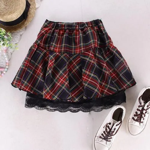 Plaid School Girl Skirt