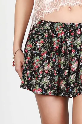 POL8 - FLORAL PRINT SKIRT