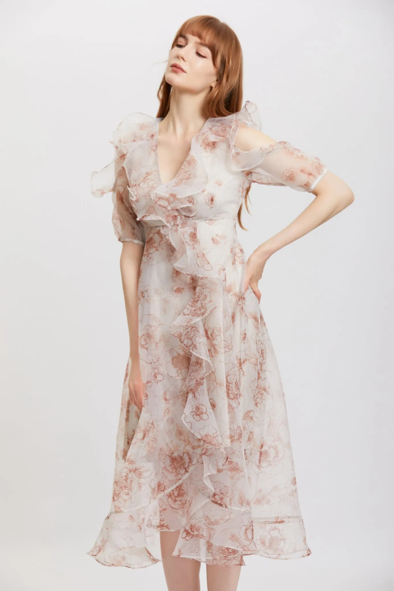 Since Then | Mutabilis Asymmetric  Chiffon Dress