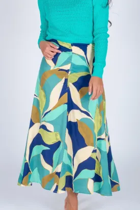 SYLVIE SKIRT (NAVY PATTERN)