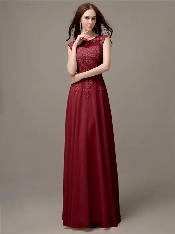 Unique Sweetheart Sleeveless A-line Floor-Length Bridesmaid Dresses