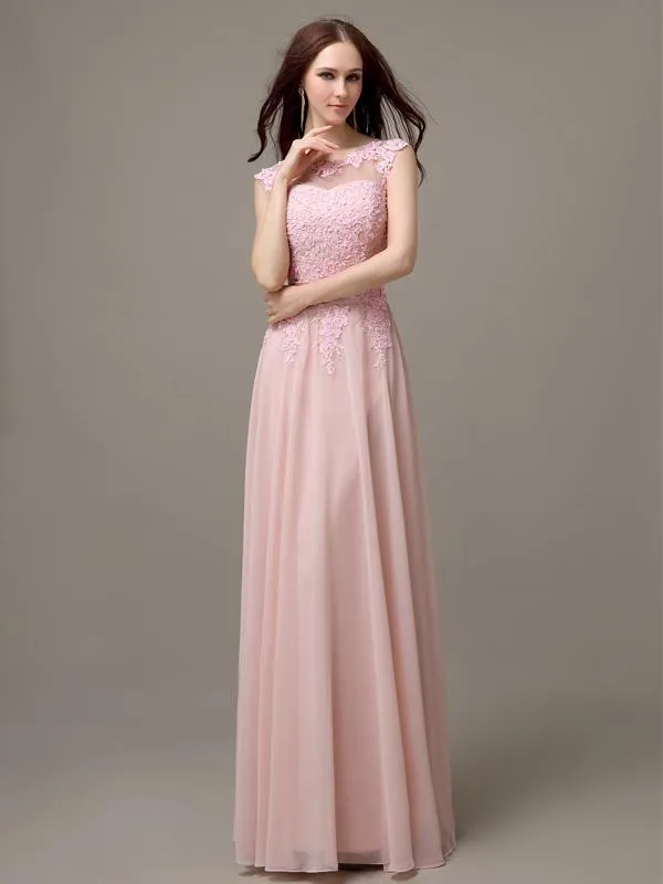 Unique Sweetheart Sleeveless A-line Floor-Length Bridesmaid Dresses