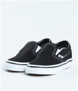 Vans Kid's Classic Slip-On - Black/True White