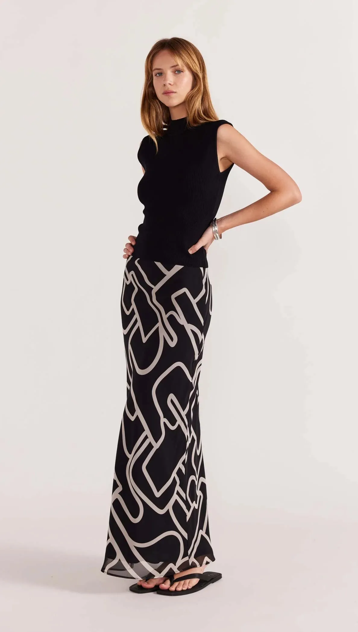 Vento Bias Maxi Skirt